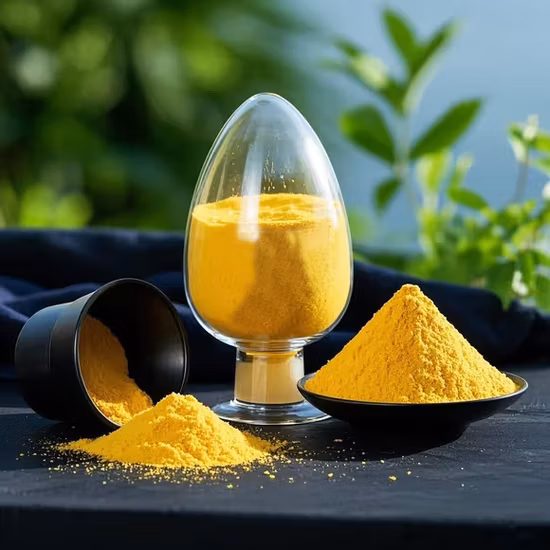 high performance pac dark yellow powder for textile wastewater treatment